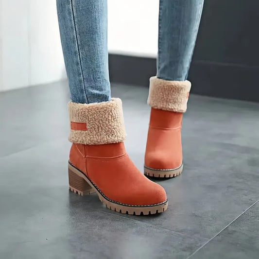 Libiyi Seniors' Chunky heel Winter Boots - Libiyi